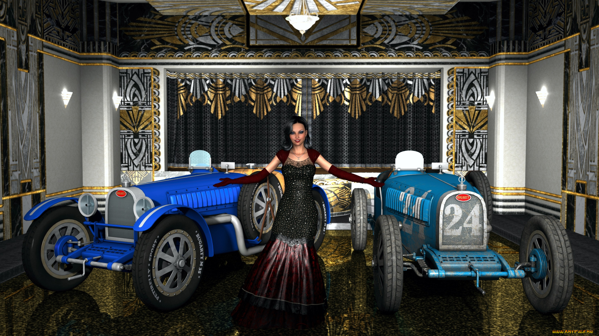 3д, графика, люди-авто, мото, , people-, car, , , moto, девушка, взгляд, фон, автомобиль