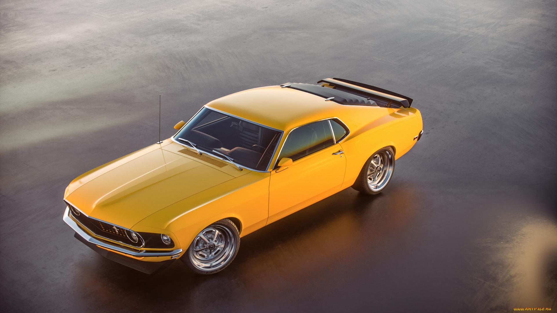 автомобили, 3д, mustang