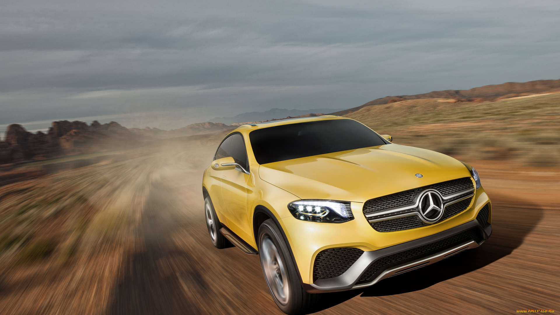 mercedes-benz, glc, coupe, concept, 2016, автомобили, mercedes-benz, кроссовер, жёлтый, 2016, concept, coupe, glc