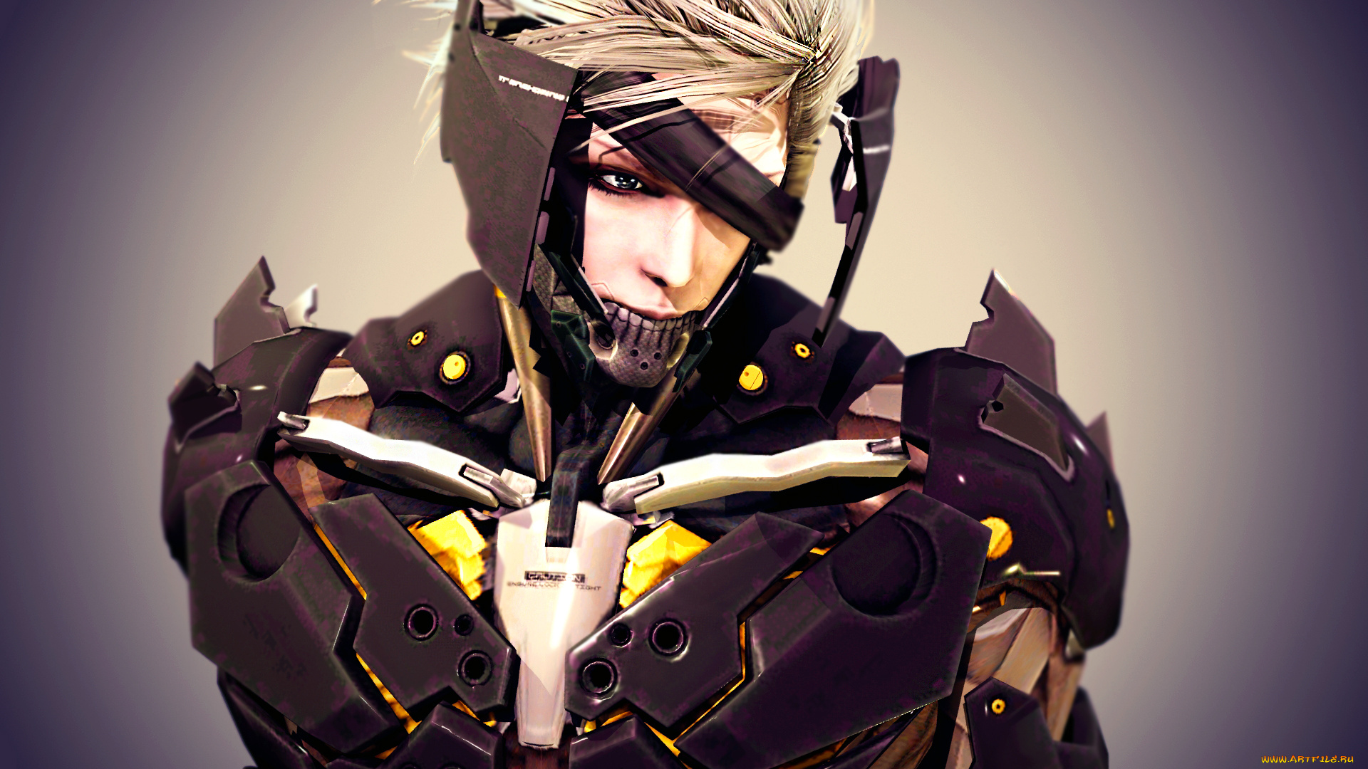 видео, игры, metal, gear, rising, , revengeance, render, raiden, лицо, киборг, art, metal, gear, rising, revengeance