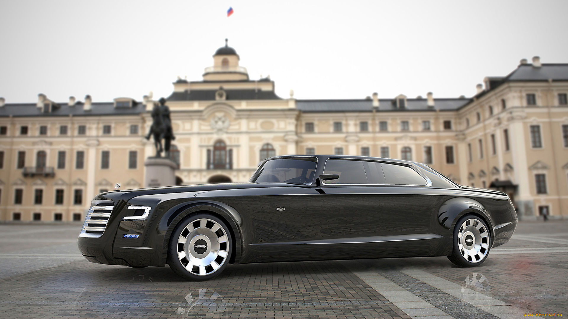 zil, presidential, limo, concept, автомобили, 3д, 3d, limo, concept, presidential, zil