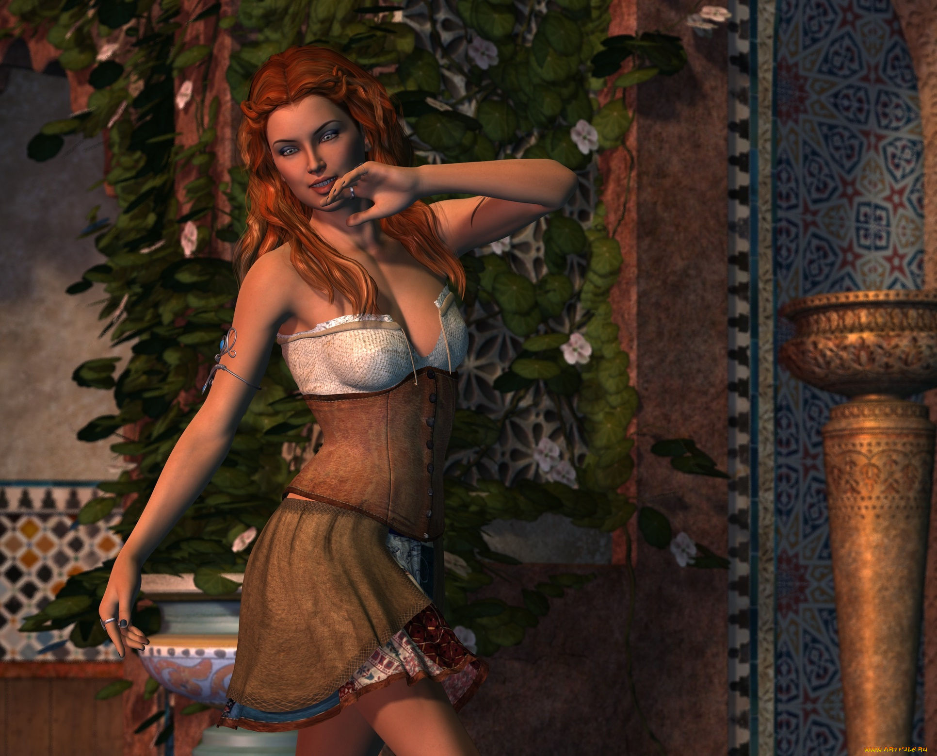 3д, графика, люди, , people, фон, взгляд, девушка