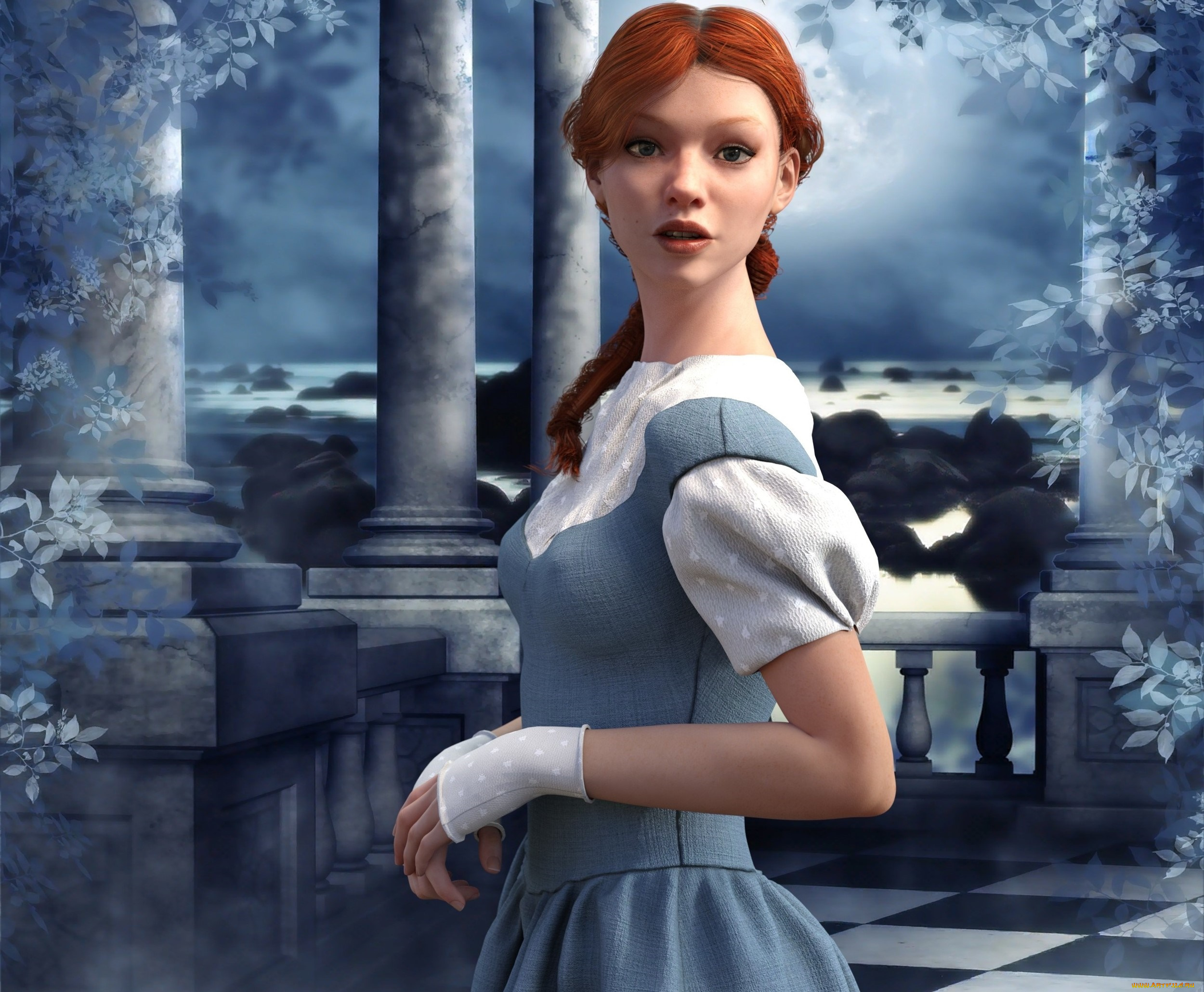 3д, графика, люди, , people, фон, взгляд, девушка