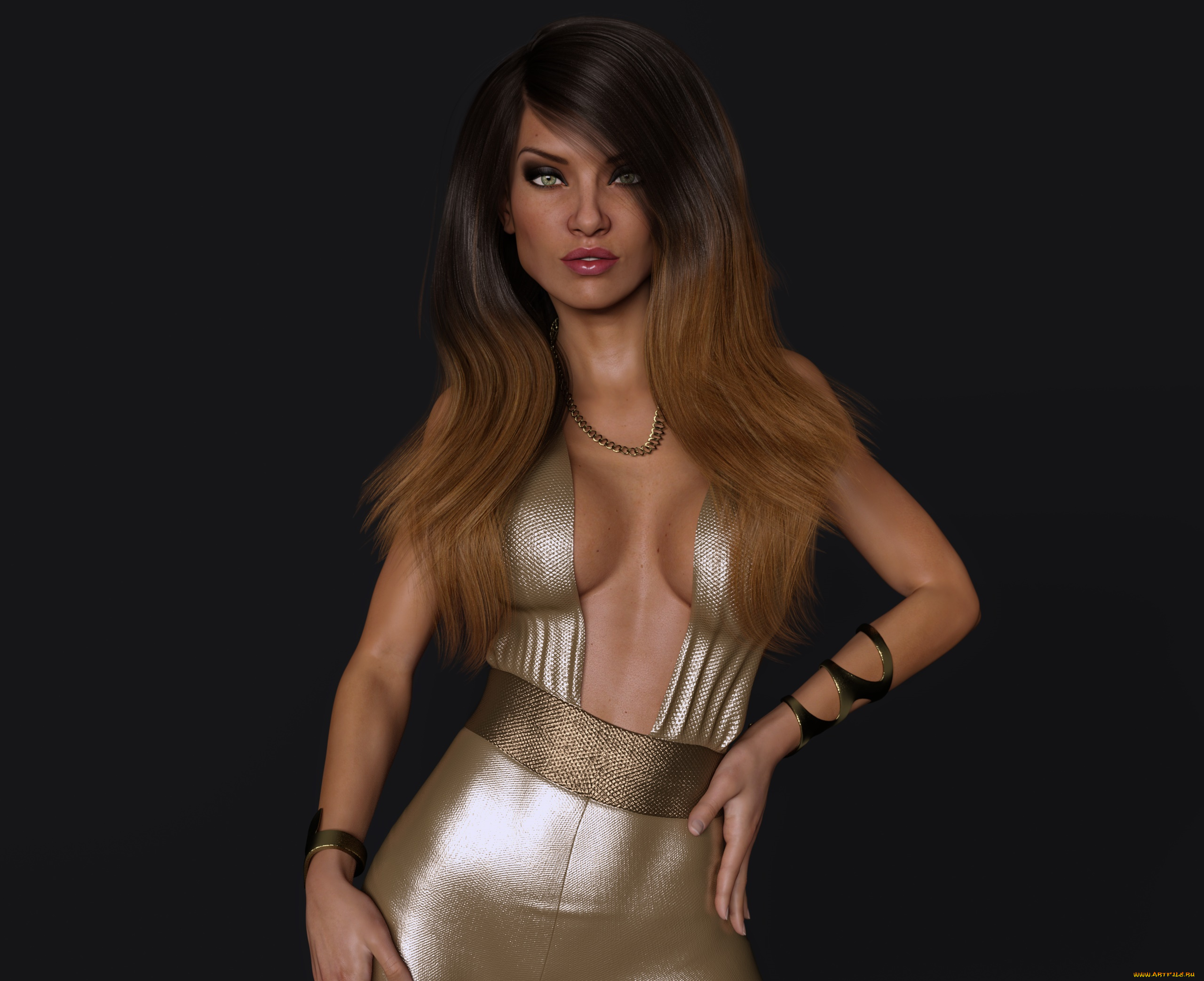 3д, графика, люди, , people, девушка, фон, взгляд