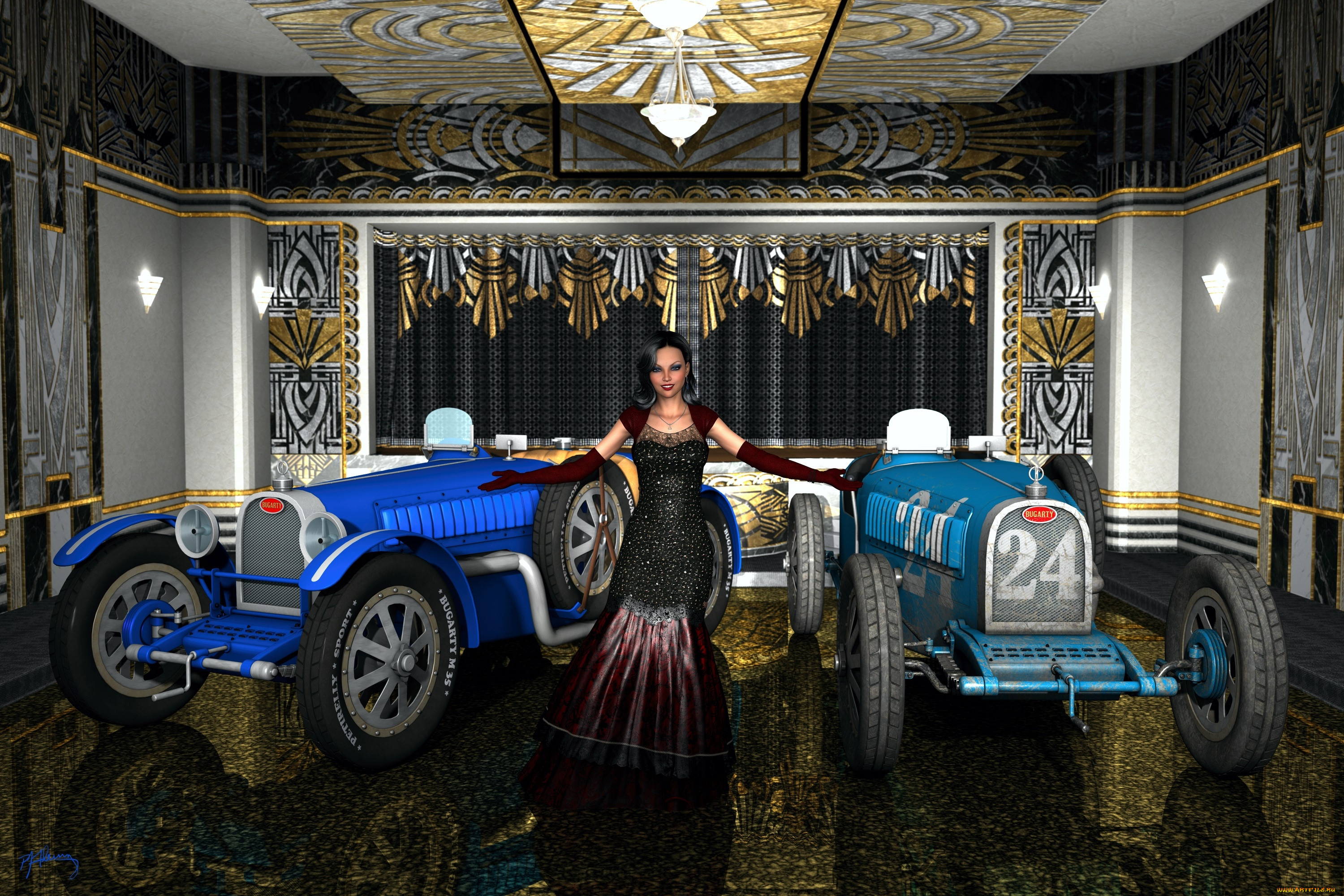 3д, графика, люди-авто, мото, , people-, car, , , moto, девушка, взгляд, фон, автомобиль