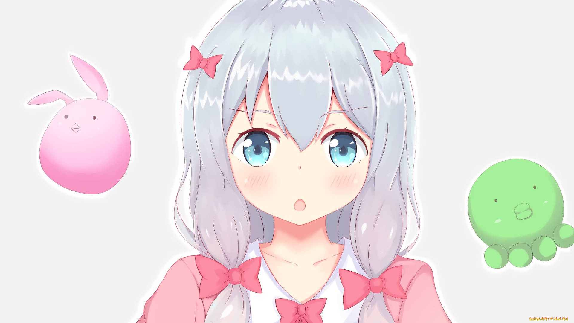 аниме, eromanga-sensei, фон, взгляд, девушка