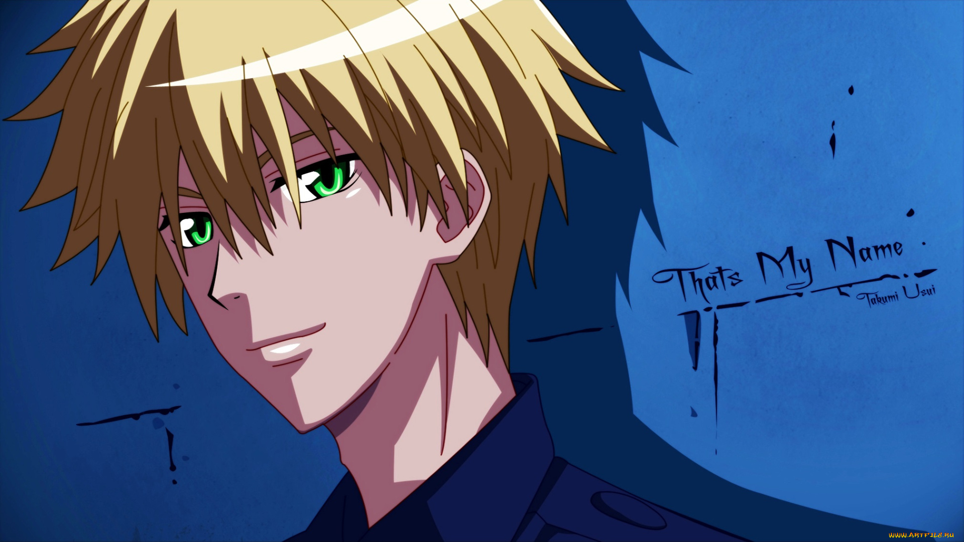 аниме, kaichou, wa, maid-sama, парень