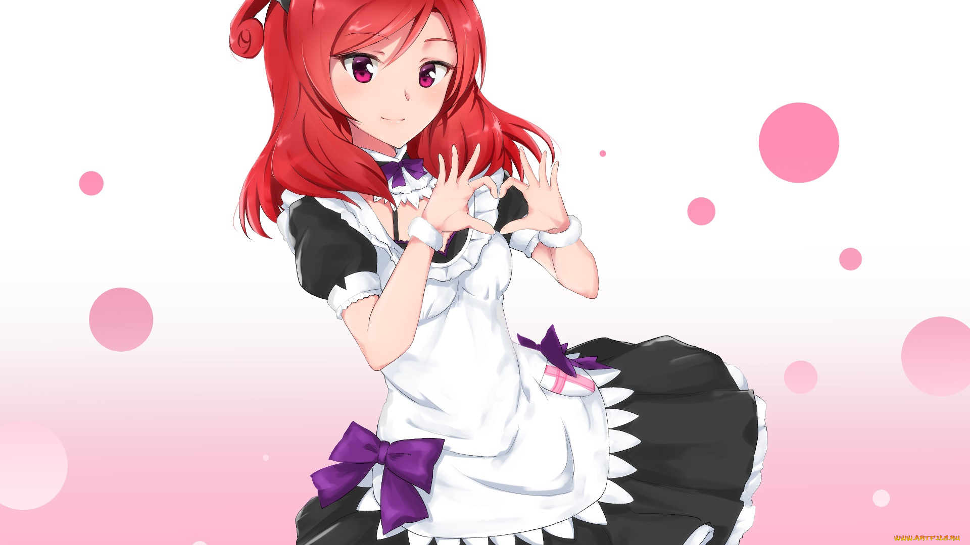 аниме, love, live, , school, idol, project, фон, взгляд, девушка