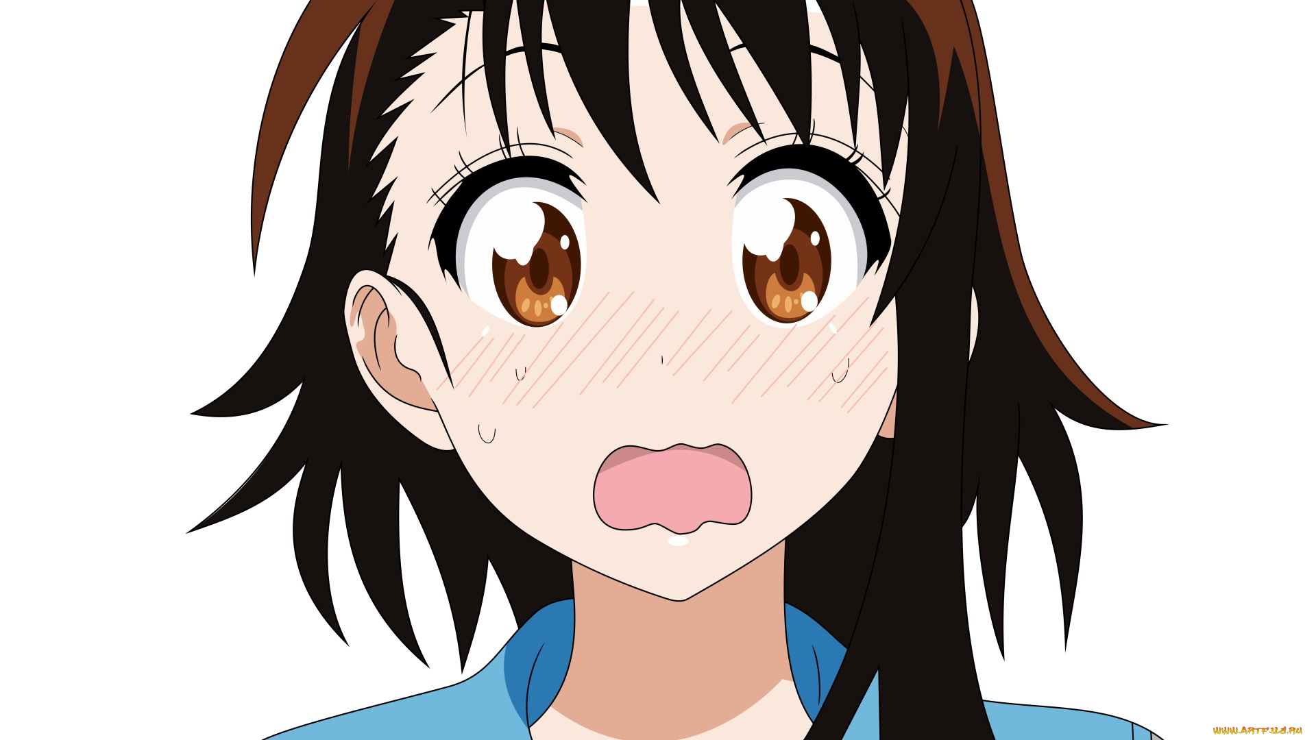 аниме, nisekoi, фон, взгляд, девушка