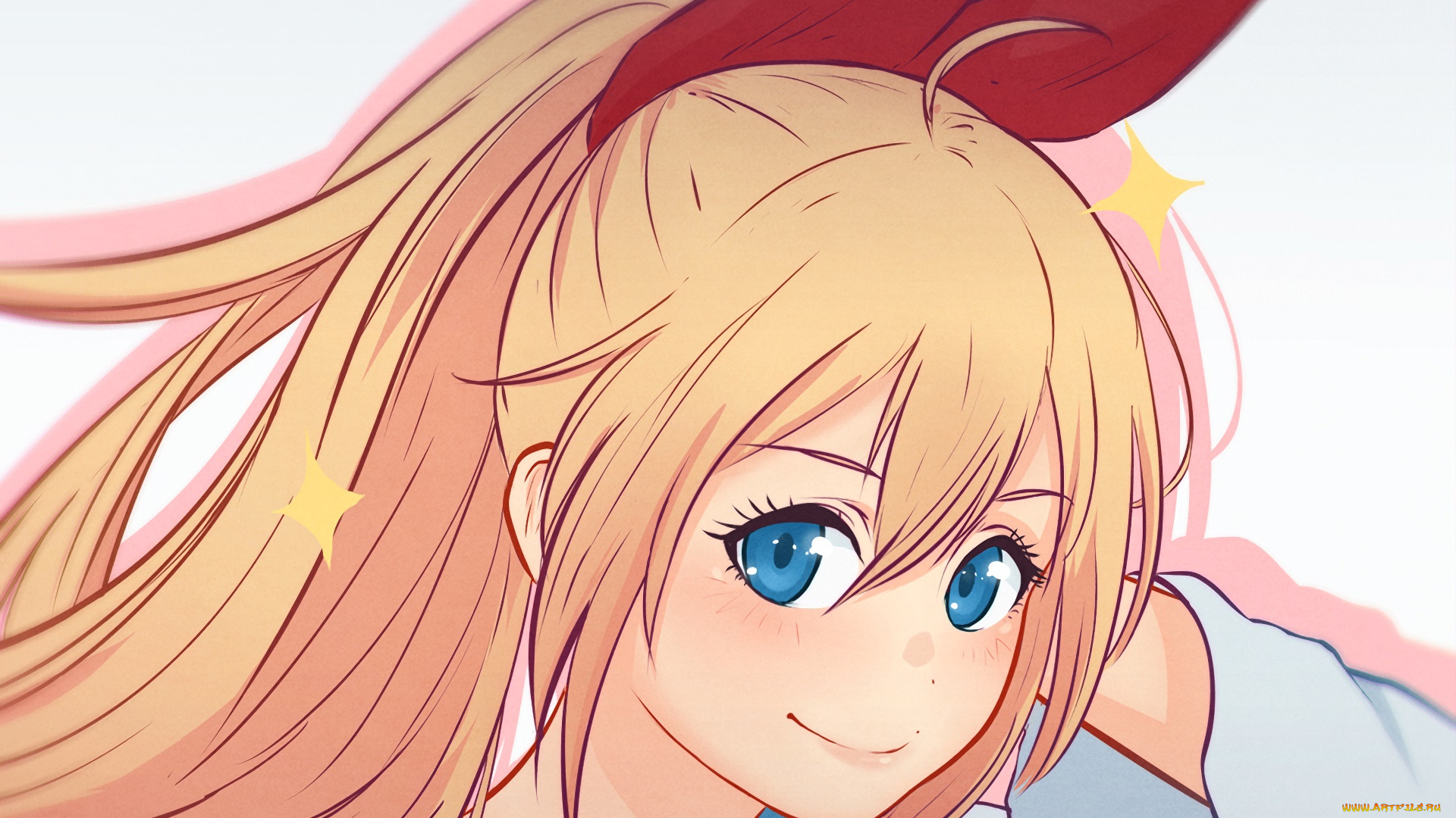 аниме, nisekoi, фон, взгляд, девушка