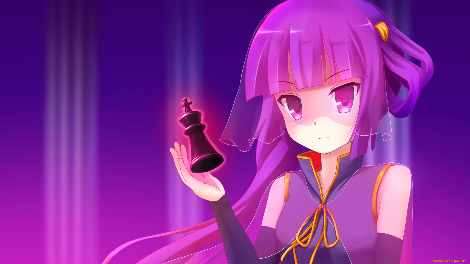 аниме, no, game, no, life, фон, взгляд, девушка