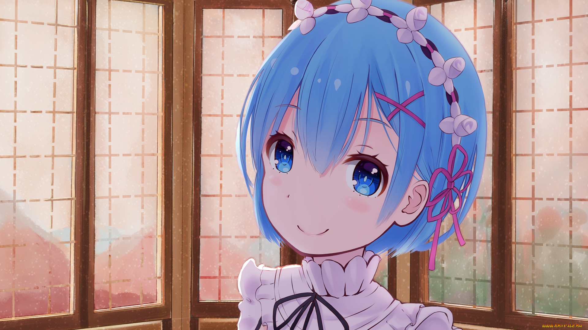 аниме, re, , zero, kara, hajimeru, isekai, seikatsu, фон, взгляд, девушка