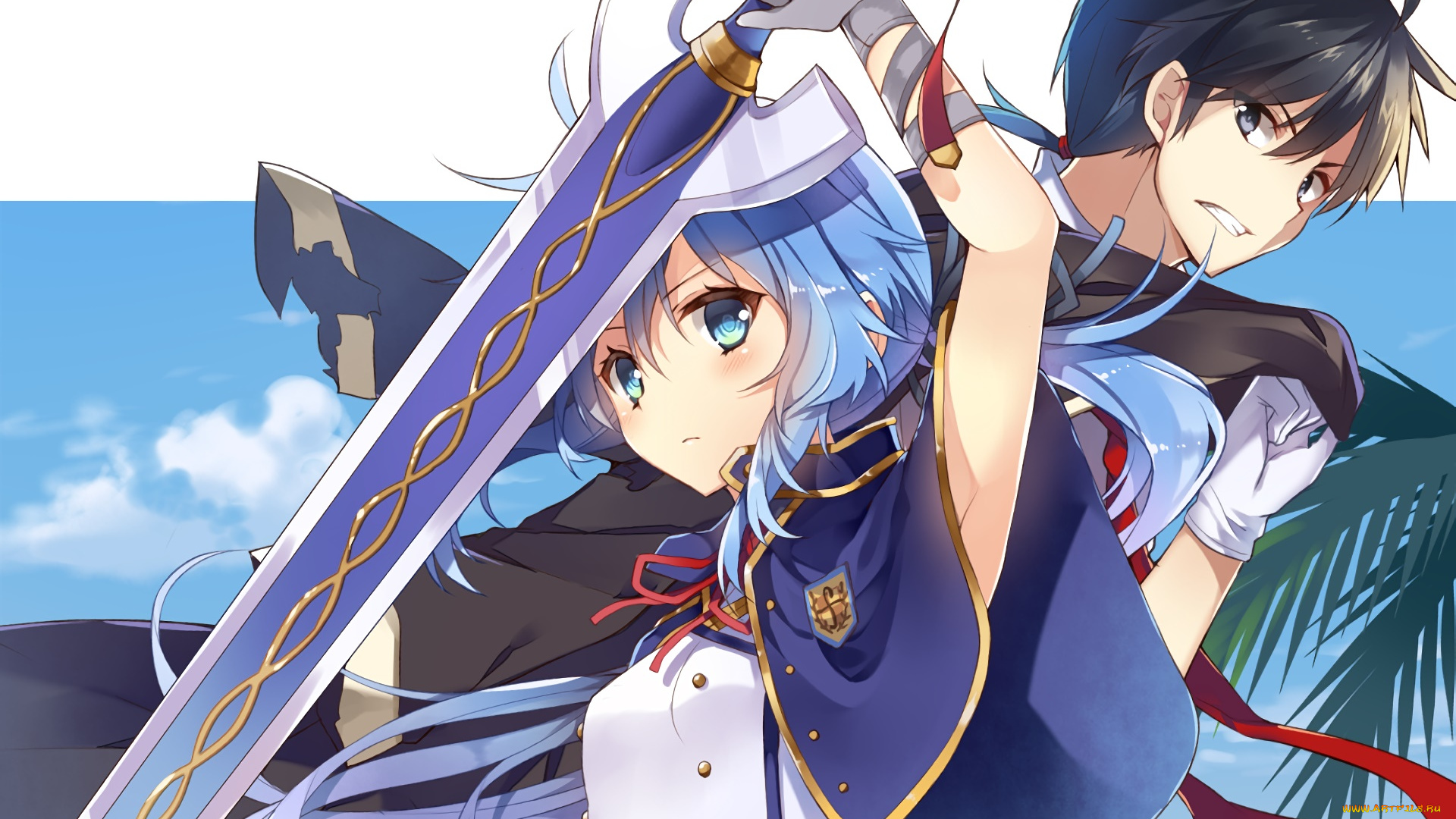 аниме, rokudenashi, majutsu, koushi, to, akashic, records, фон, взгляд, девушка