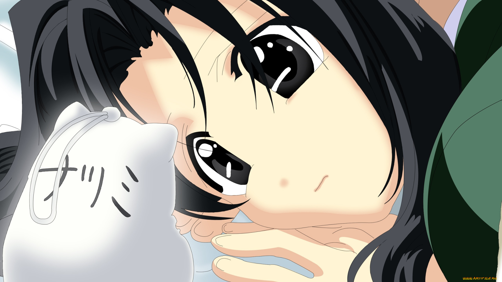 аниме, unknown, , другое, девушка, взгляд, фон