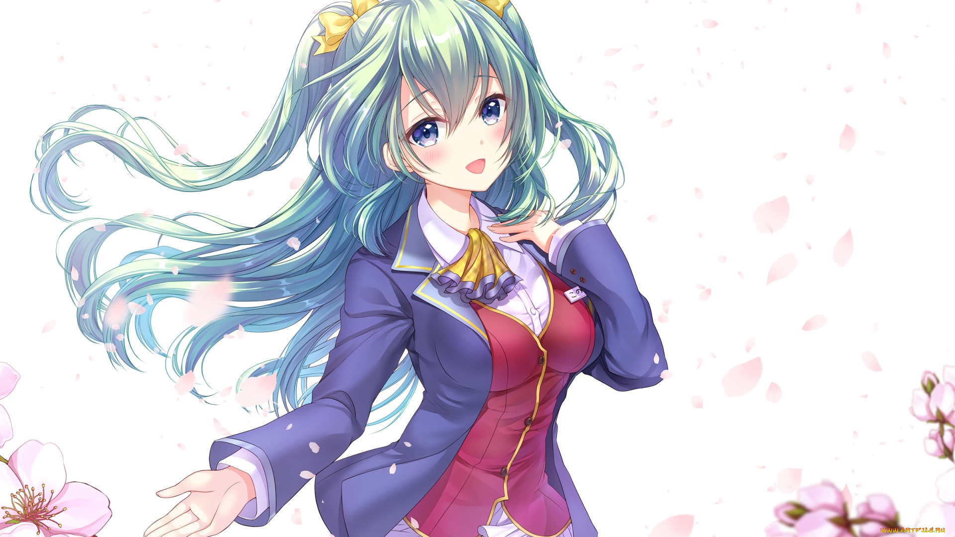 аниме, unknown, , другое, фон, взгляд, девушка