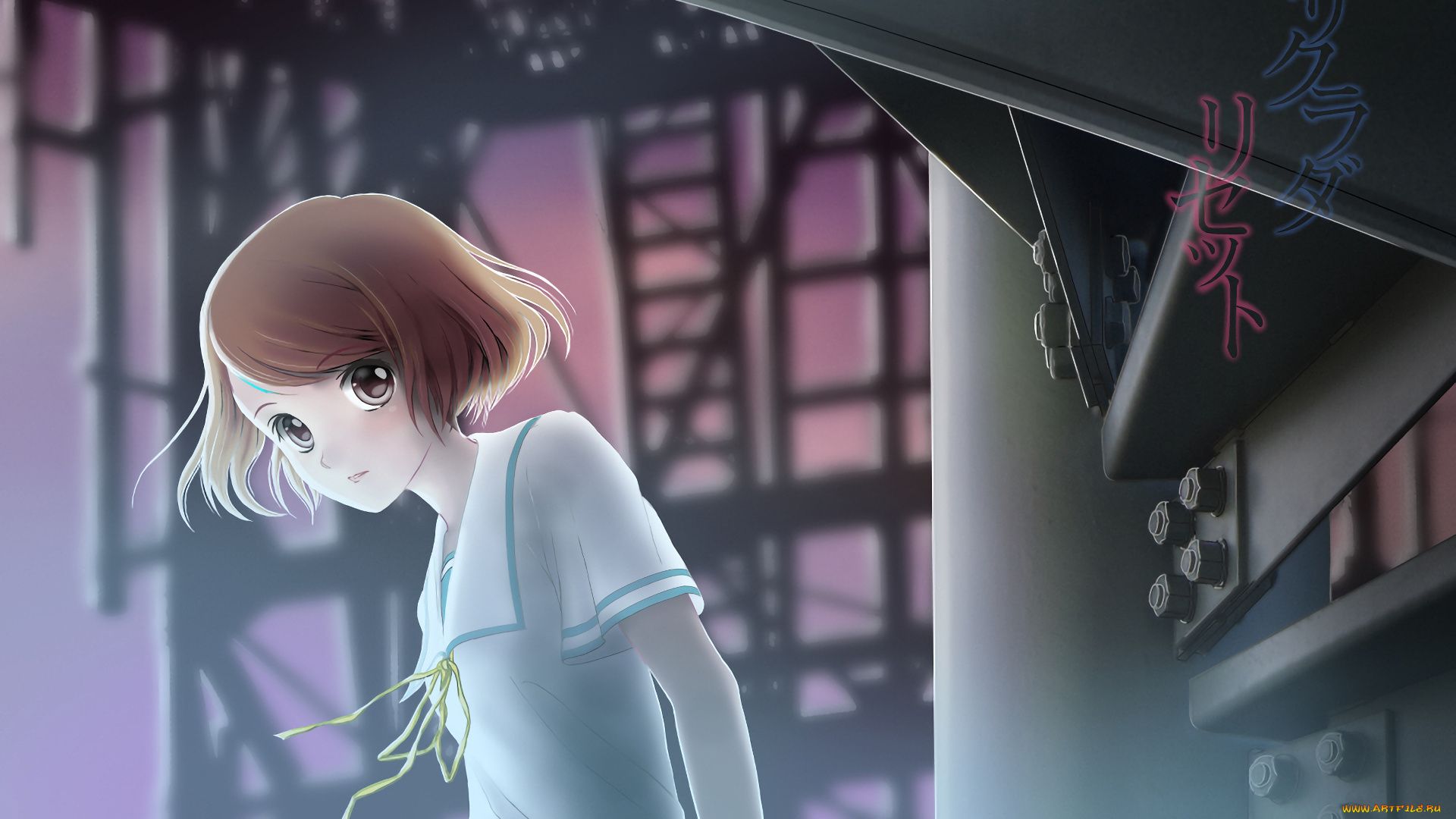 аниме, unknown, , другое, фон, взгляд, девушка