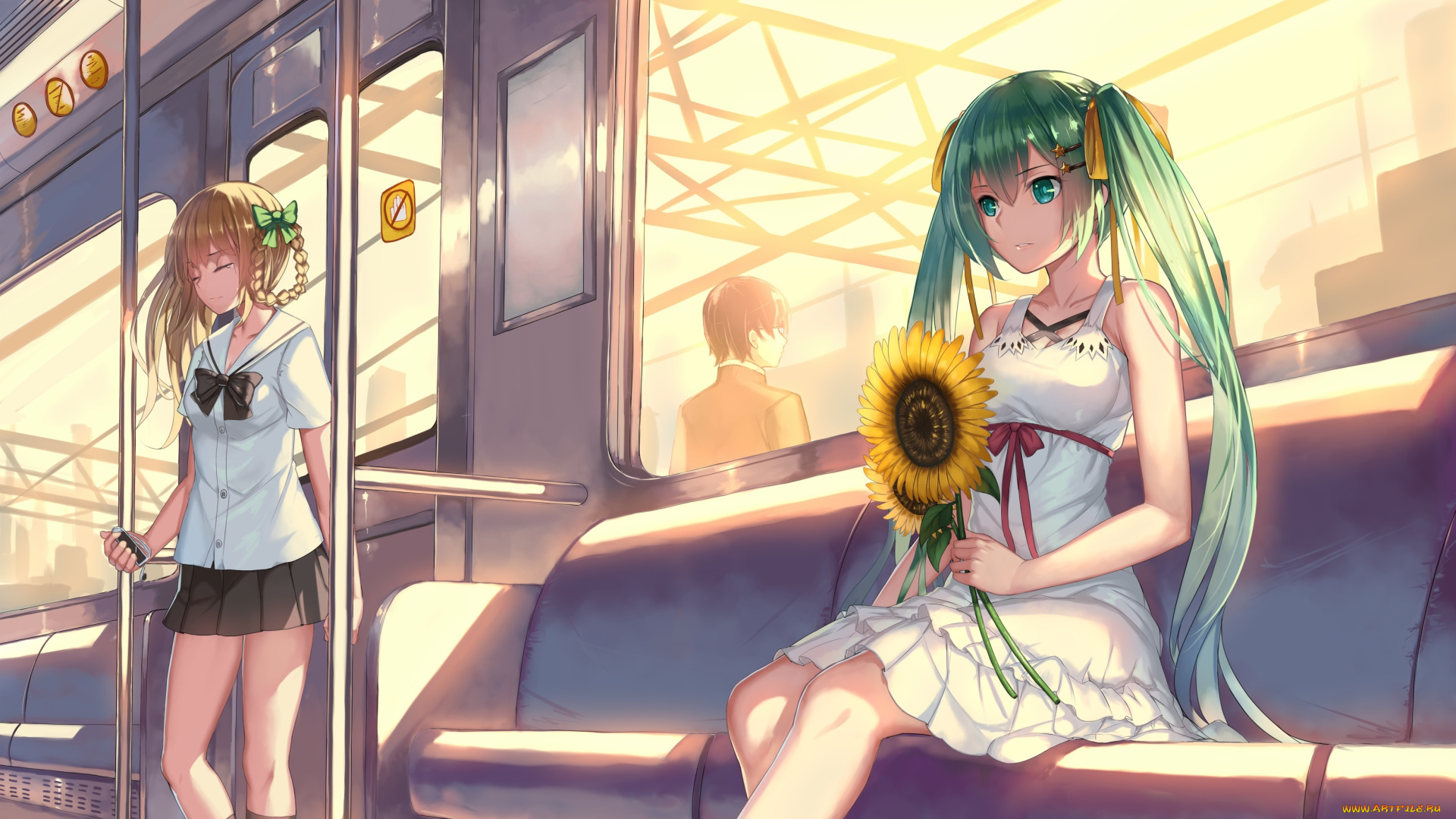 аниме, vocaloid, hatsune, miku