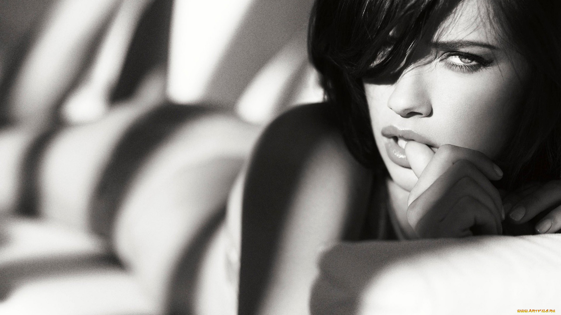 девушки, adriana, lima, адриана, лима, модель, черно-белая, взгляд