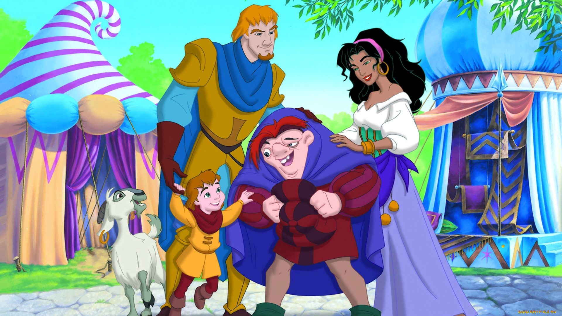 мультфильмы, the, hunchback, of, notre, dame, персонажи
