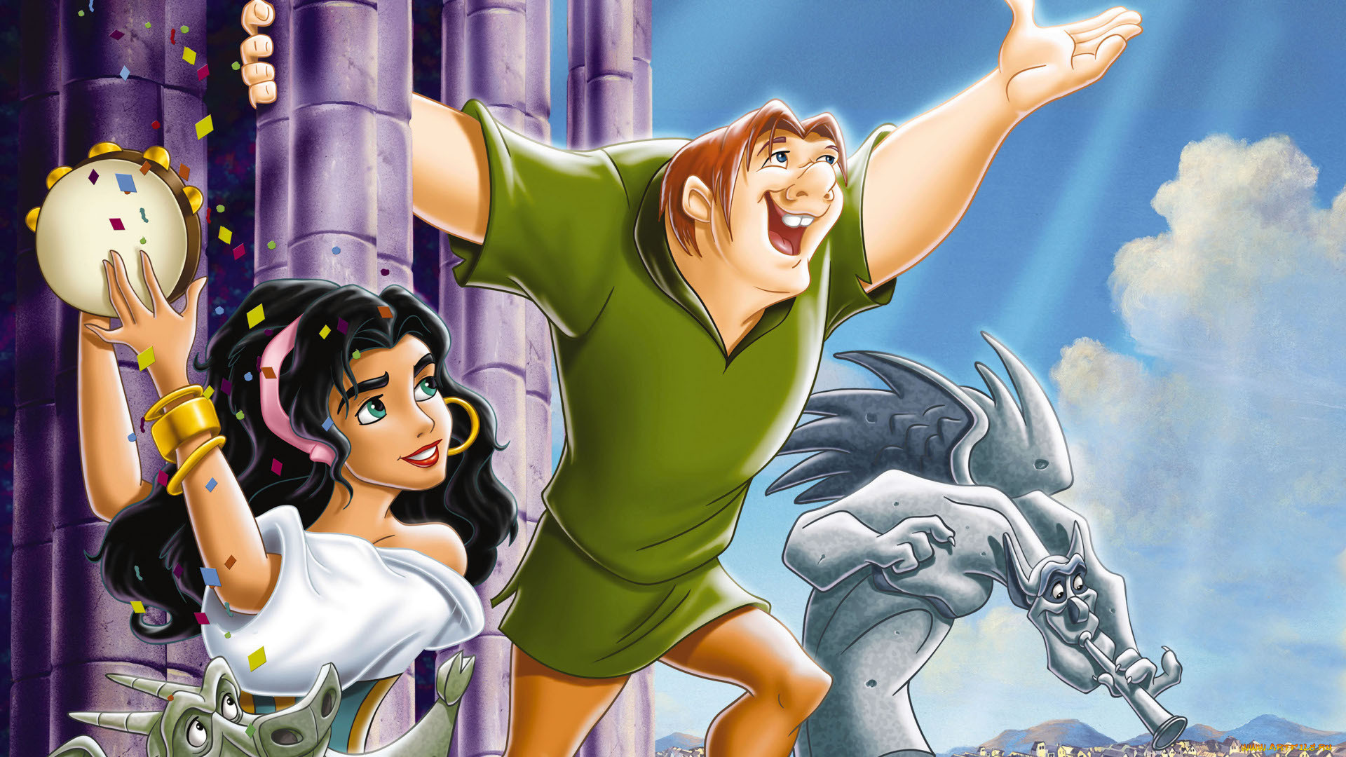the, hunchback, of, notre, dame, мультфильмы, персонажи