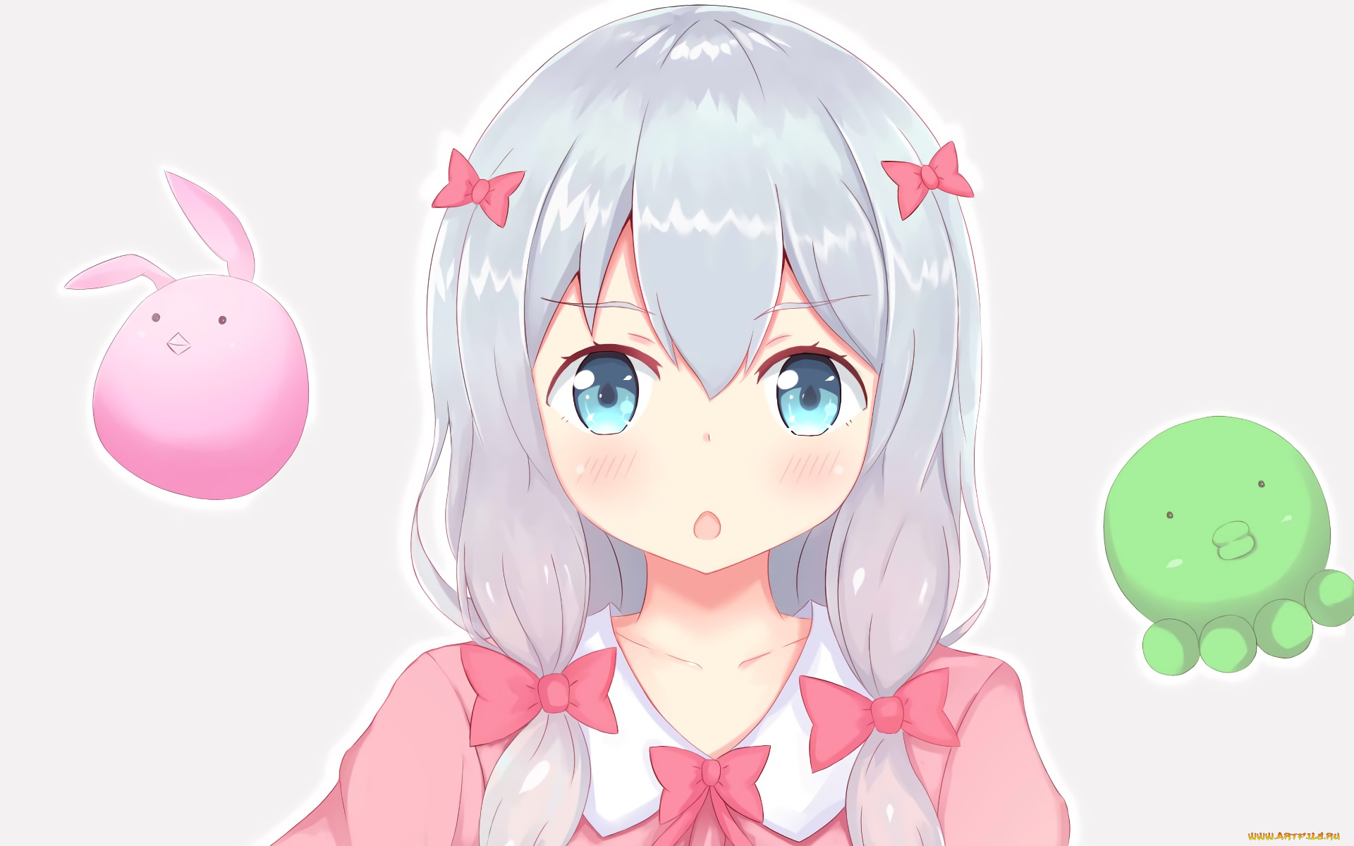 аниме, eromanga-sensei, фон, взгляд, девушка