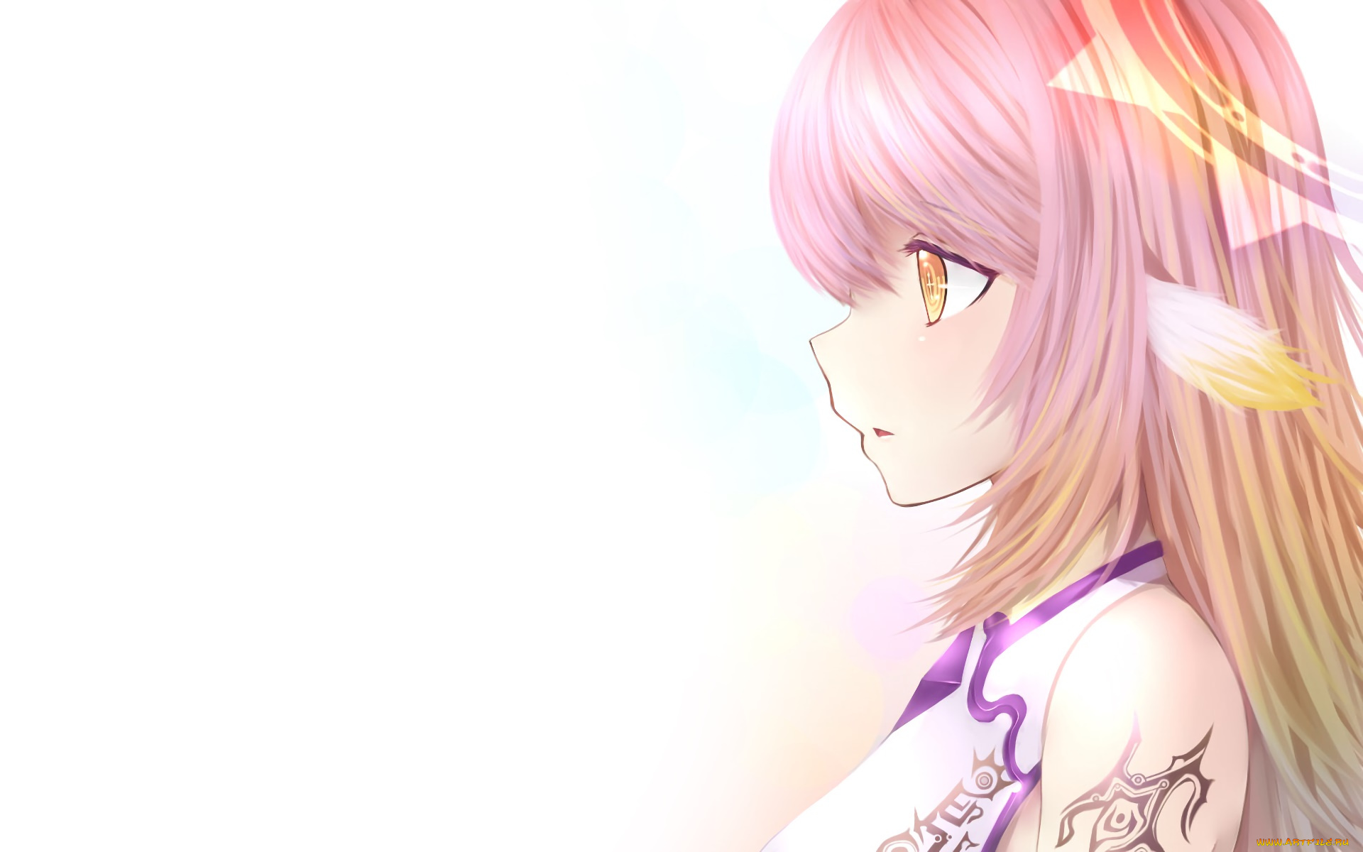 аниме, no, game, no, life, девушка, фон, взгляд