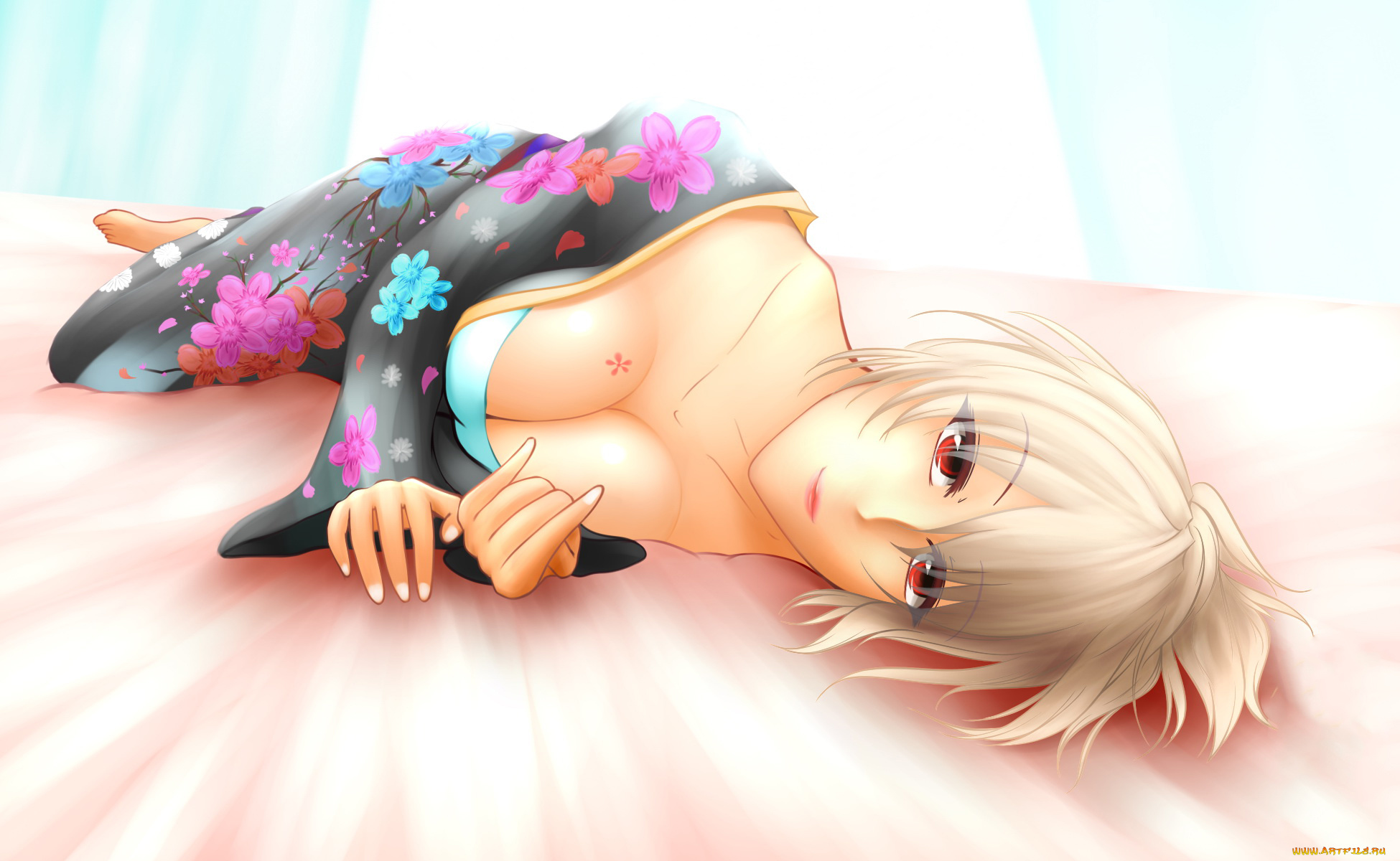 league, of, legend, аниме, unknown, , другое, девушка, фон, взгляд, кимоно