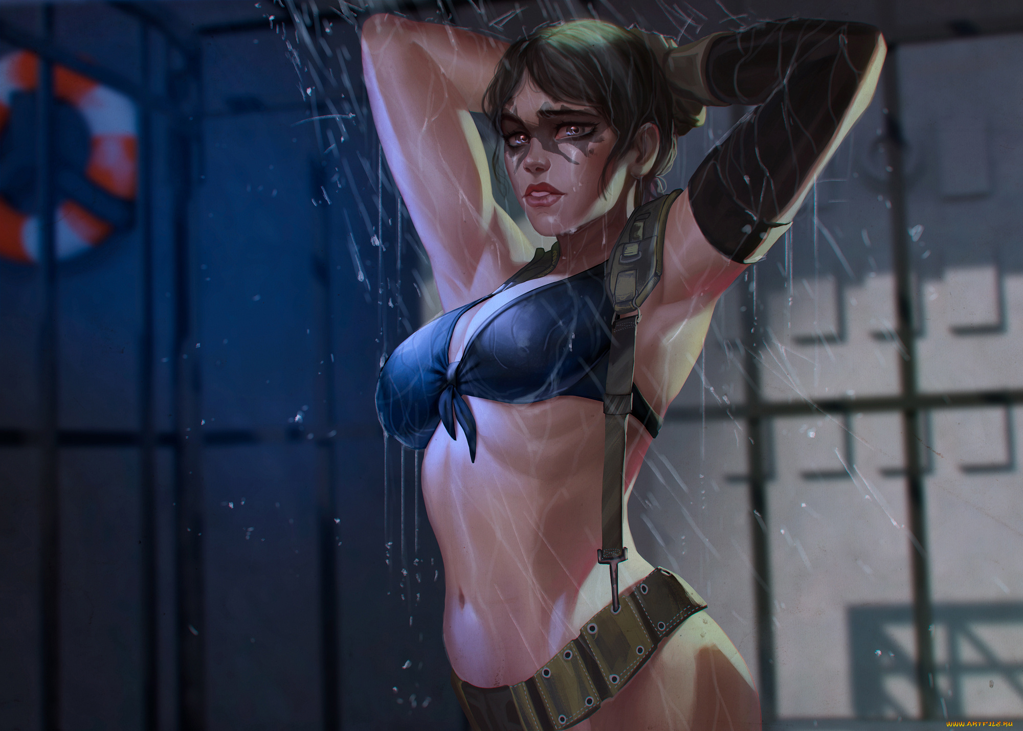 фэнтези, девушки, взгляд, фон, девушка, брызги