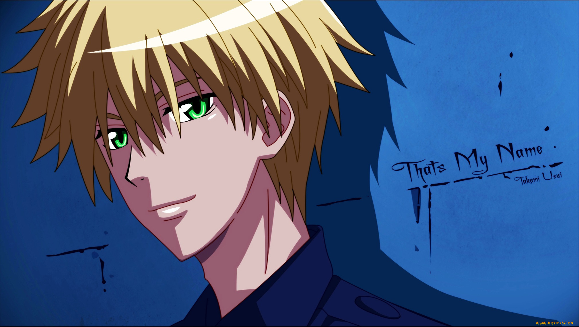 аниме, kaichou, wa, maid-sama, парень