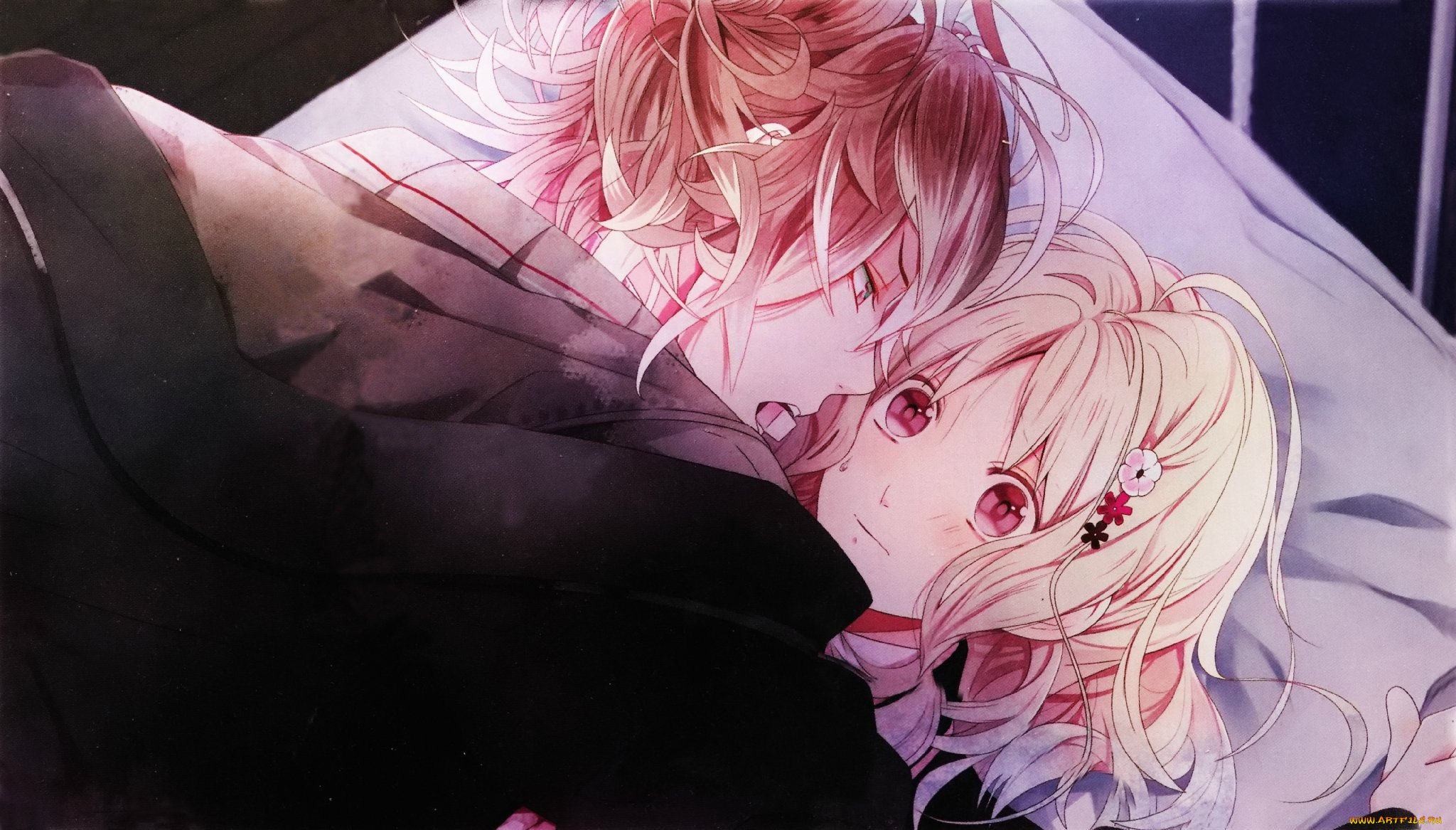 аниме, diabolik, lovers, двое