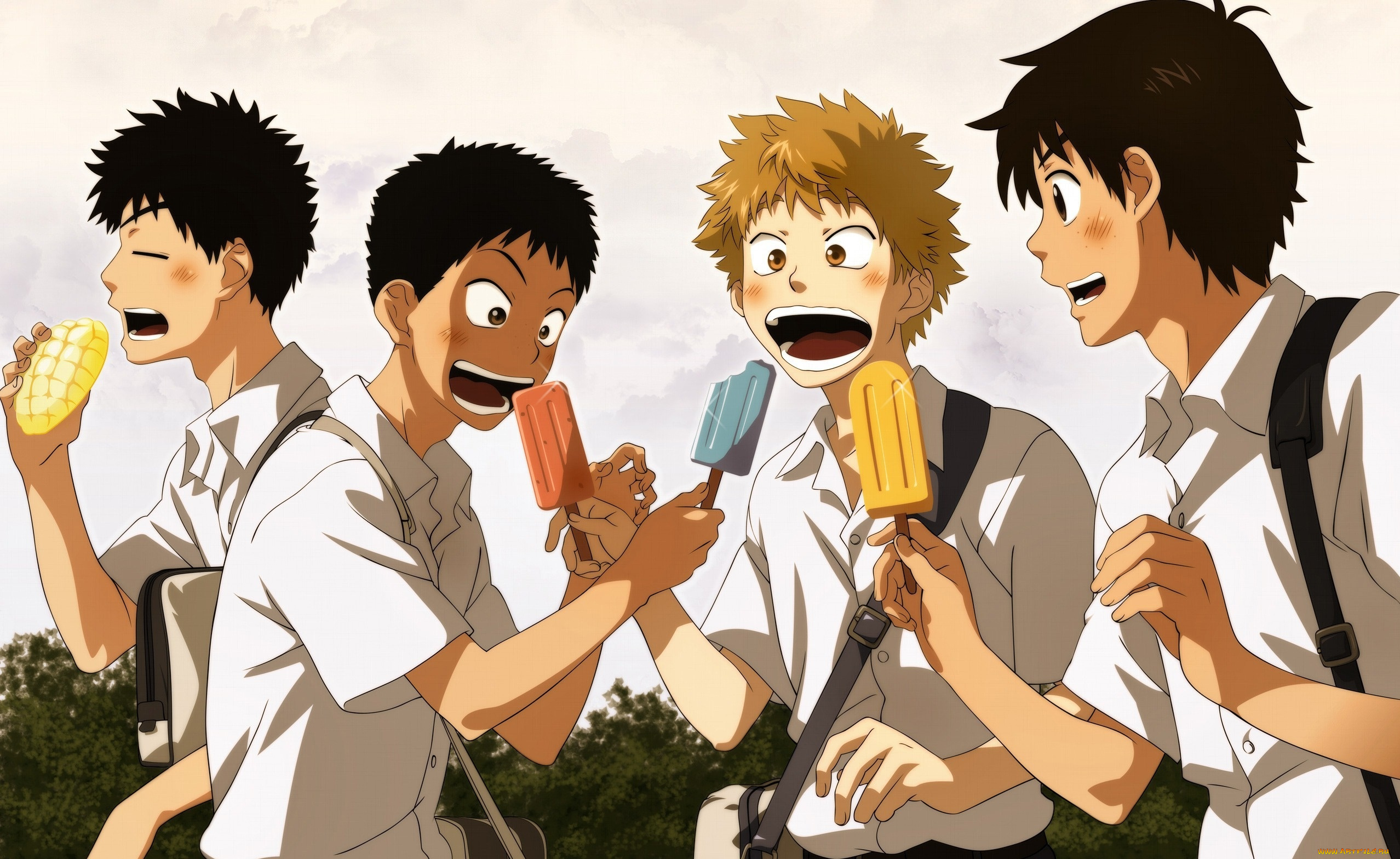 ookiku, furikabutte, аниме, персонажи