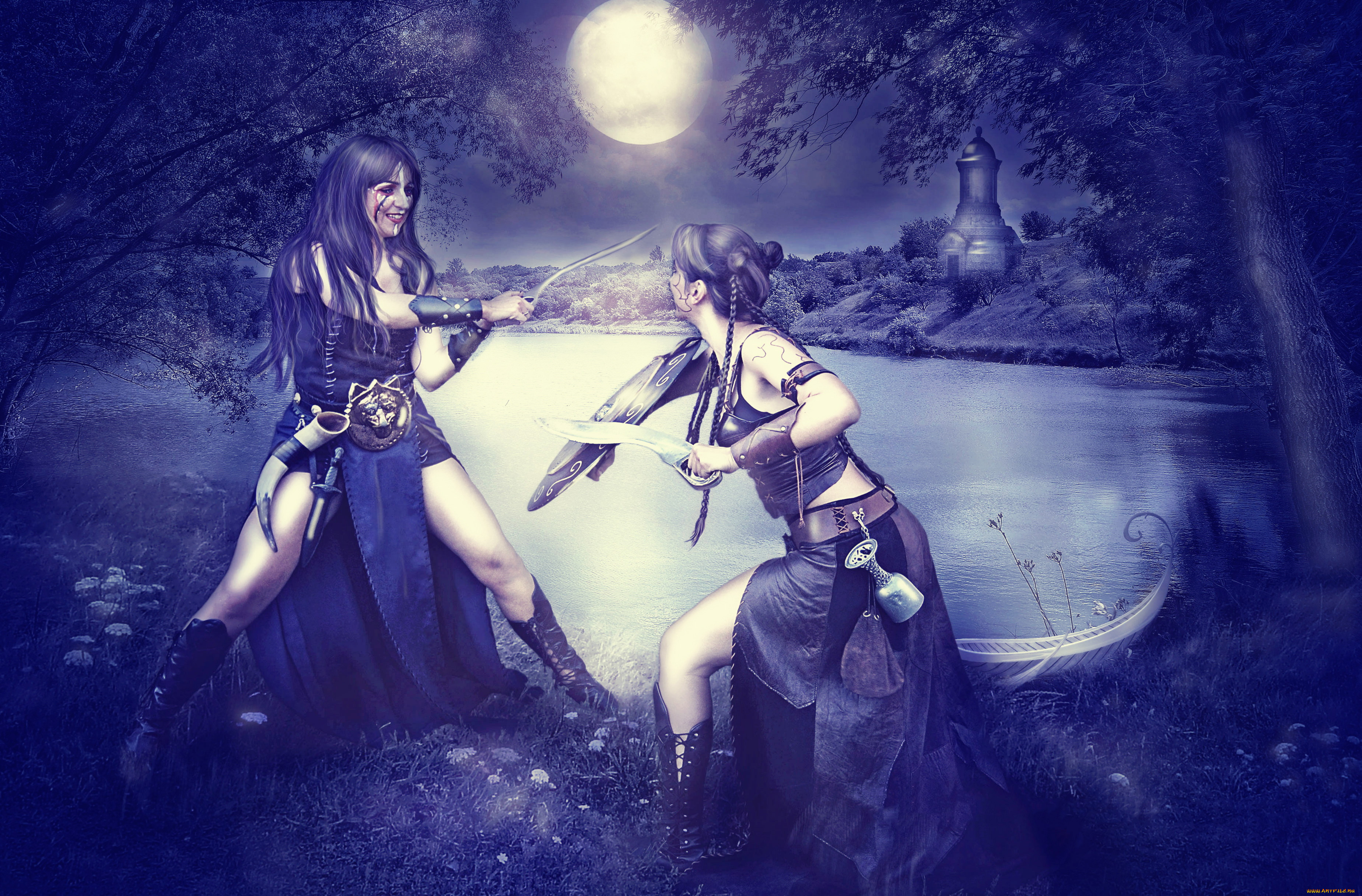 разное, cosplay, , косплей, фон, девушки, униформа, бой