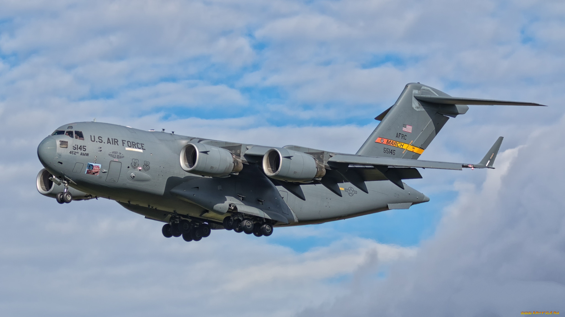 boeing, c17a, globemaster, iii, авиация, военно-транспортные, самолёты, ввс