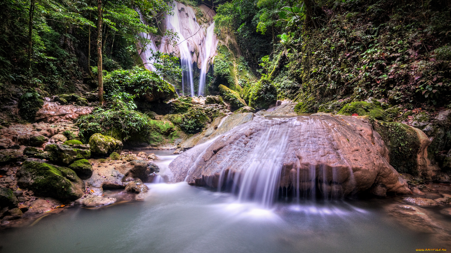 природа, водопады, простор