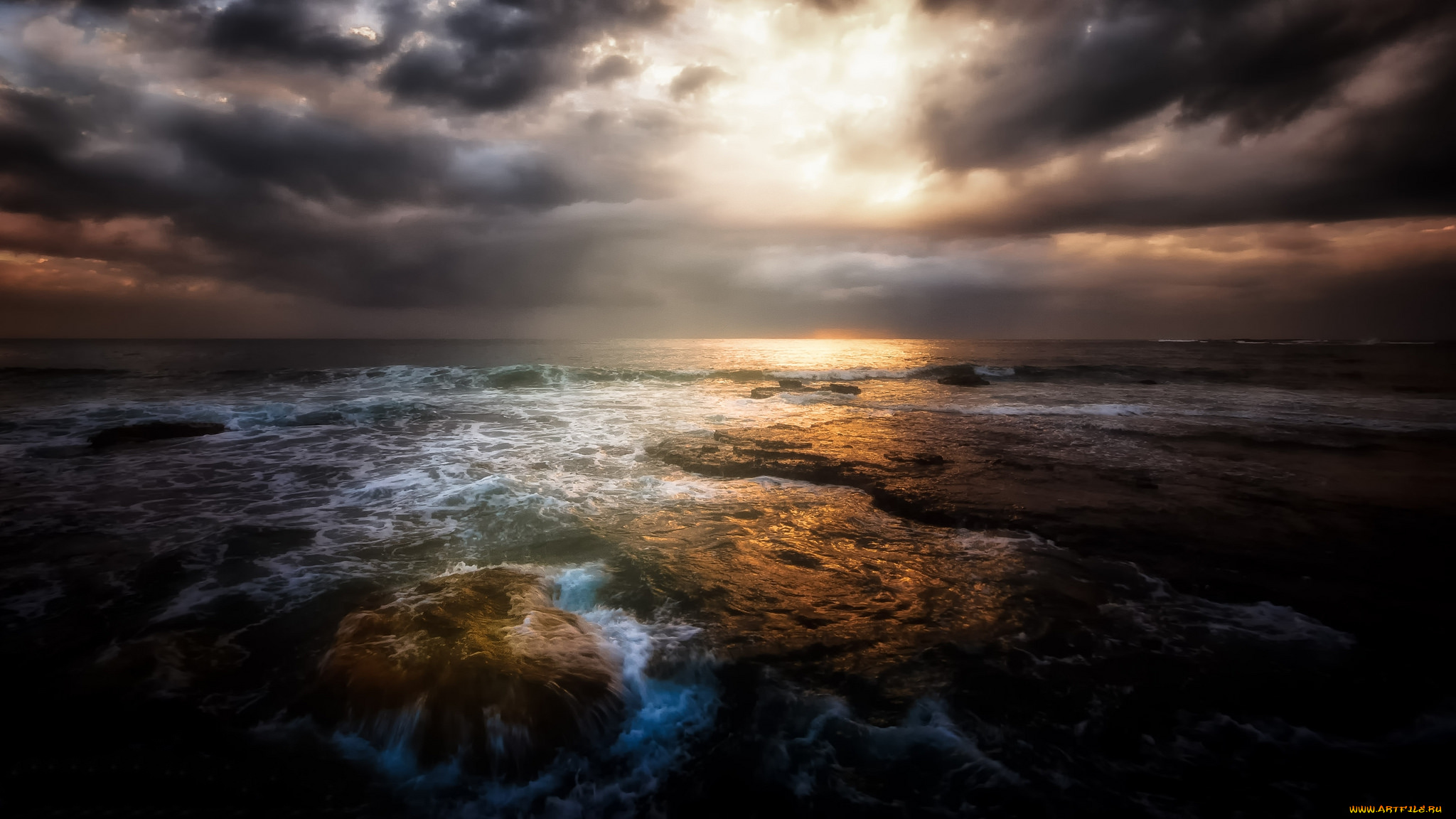 природа, моря, океаны, простор