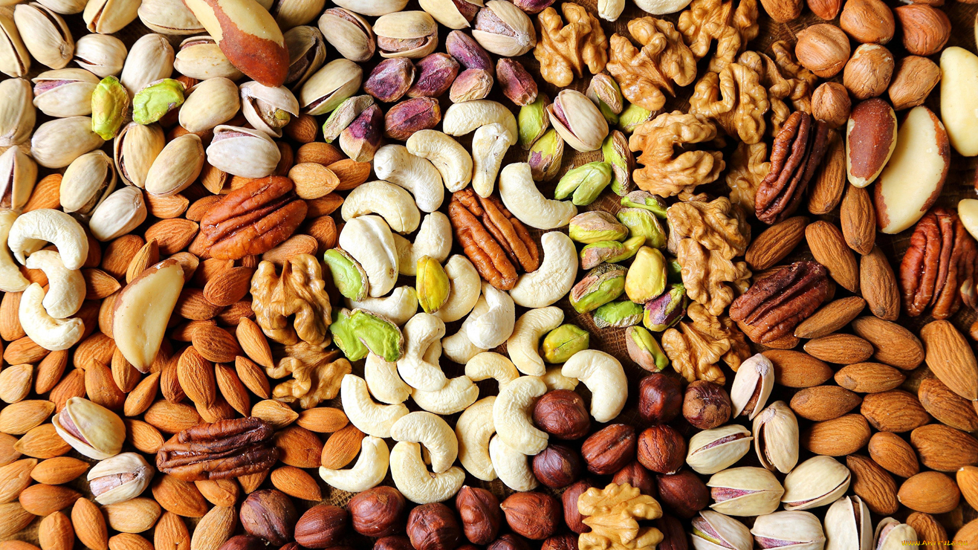 еда, орехи, , каштаны, , какао-бобы, кешью, много, грецкие, фундук, миндаль, ассорти