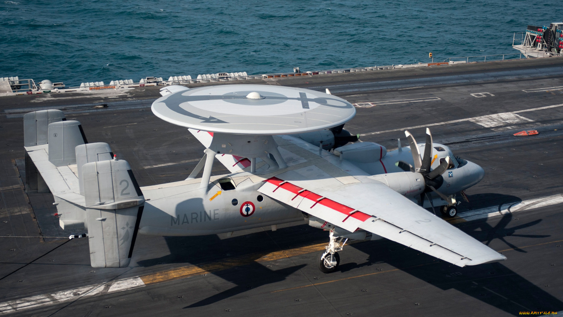 grumman, e-2d, hawkeye, авиация, боевые, самолёты, палуба, авианосца, палубный, радар, для, обнаружения, самолетов, marine, nationale, вмс, франции, e-2d, hawkeye