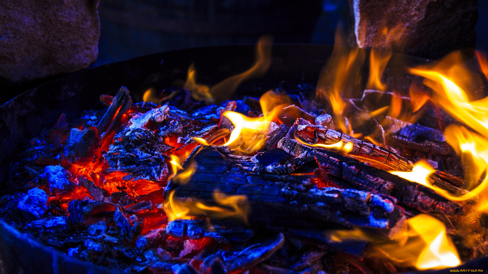 природа, огонь, пепел, пламя