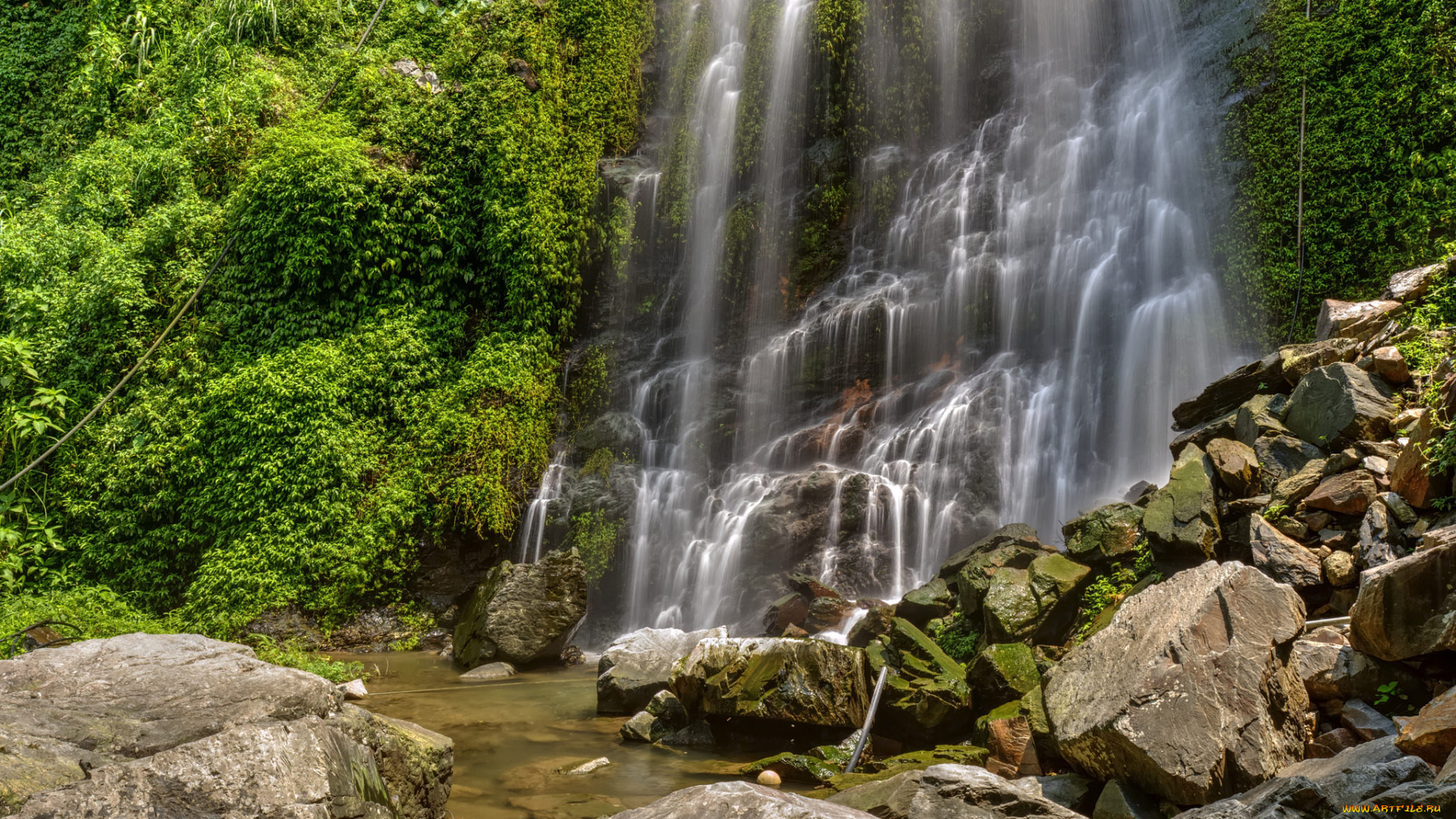 природа, водопады, простор