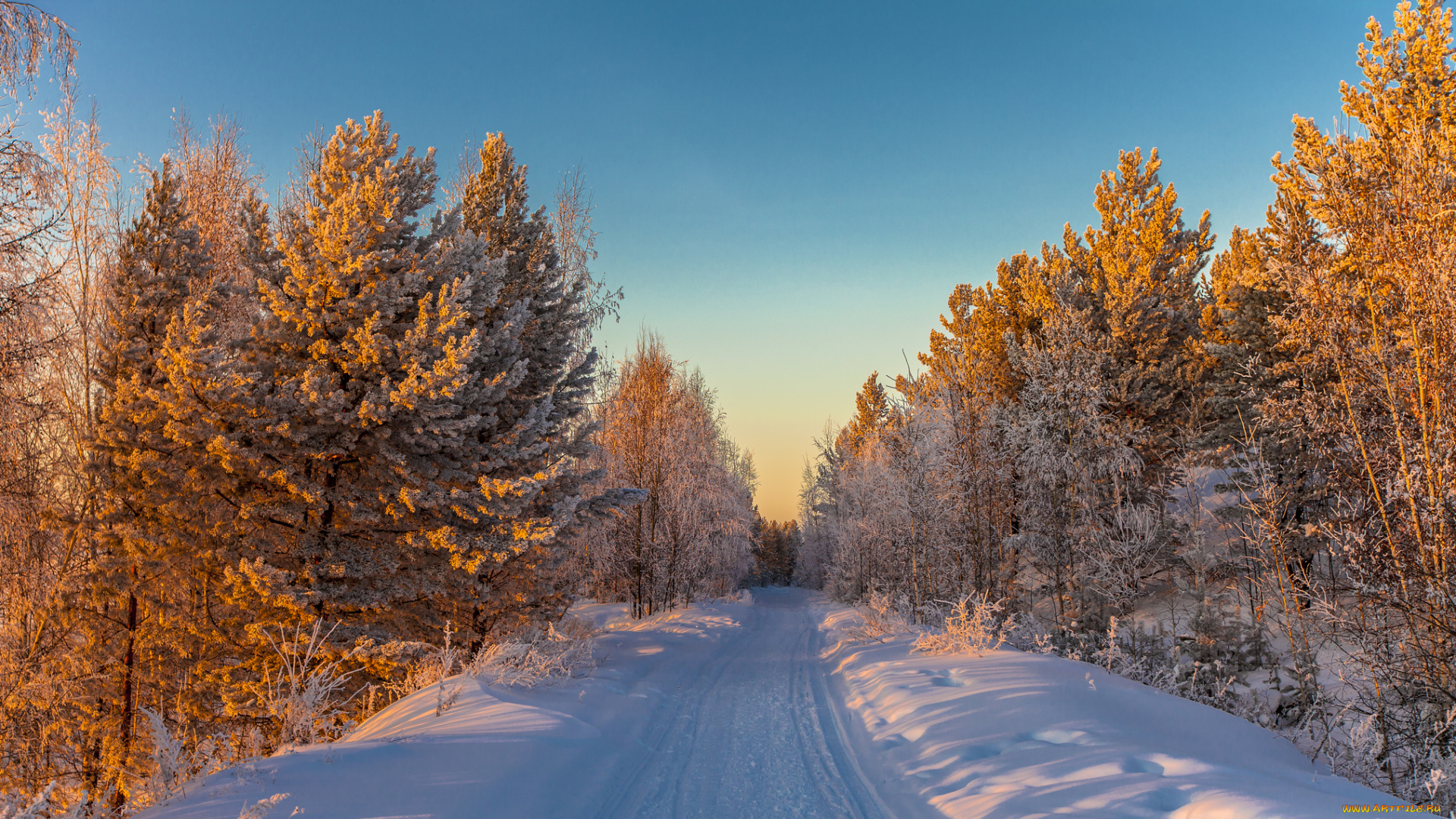 природа, зима, простор