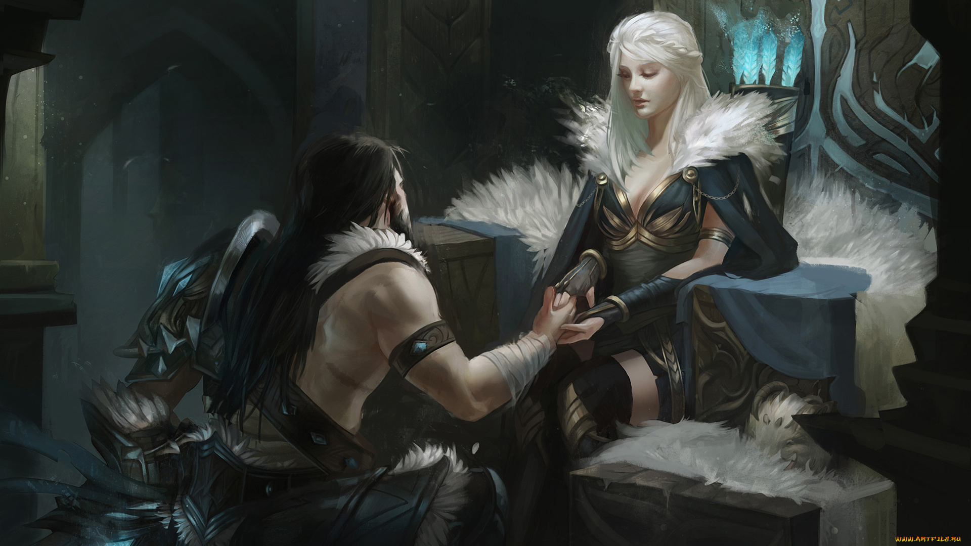 видео, игры, league, of, legends, девушка, мужчина, фон