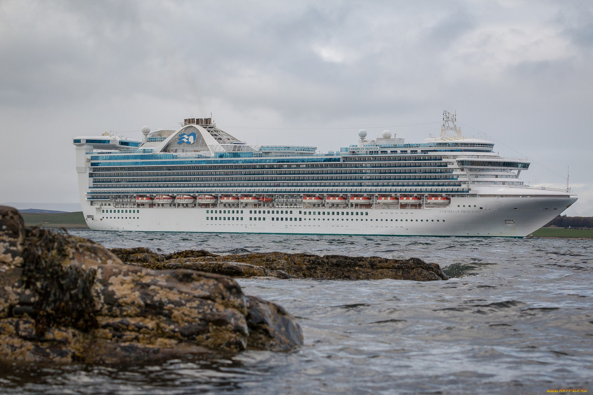 caribbean, princess, корабли, лайнеры, круиз, лайнер