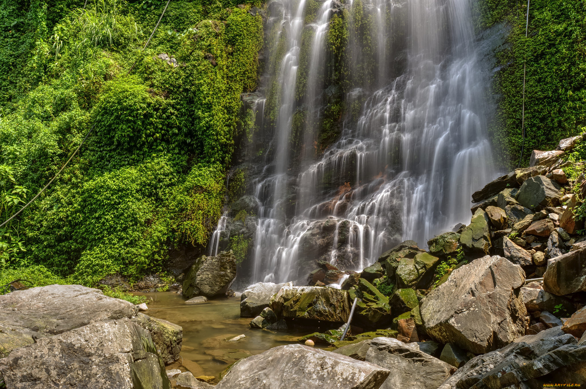 природа, водопады, простор