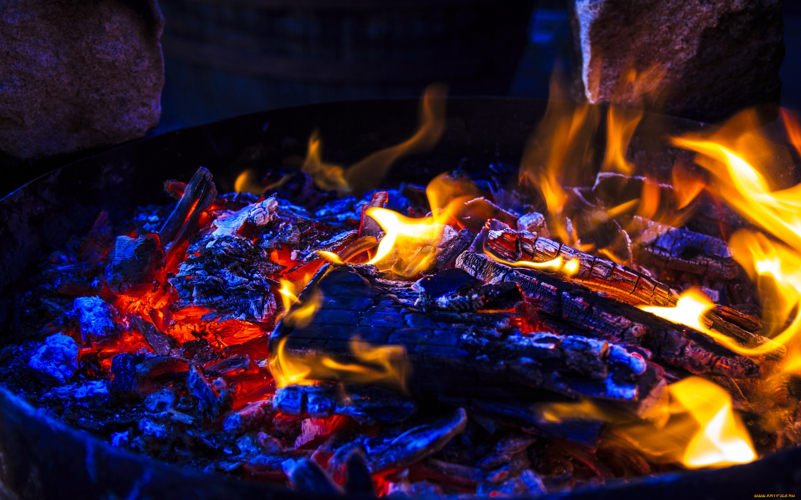 природа, огонь, пепел, пламя