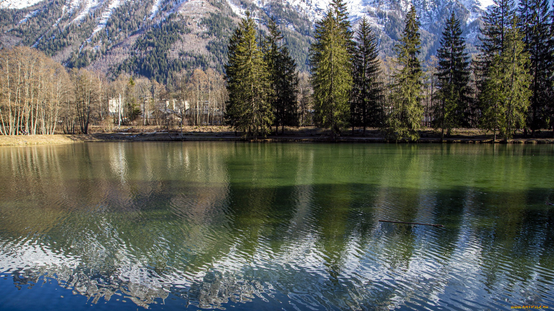 природа, реки, озера, горы, лес, отражение