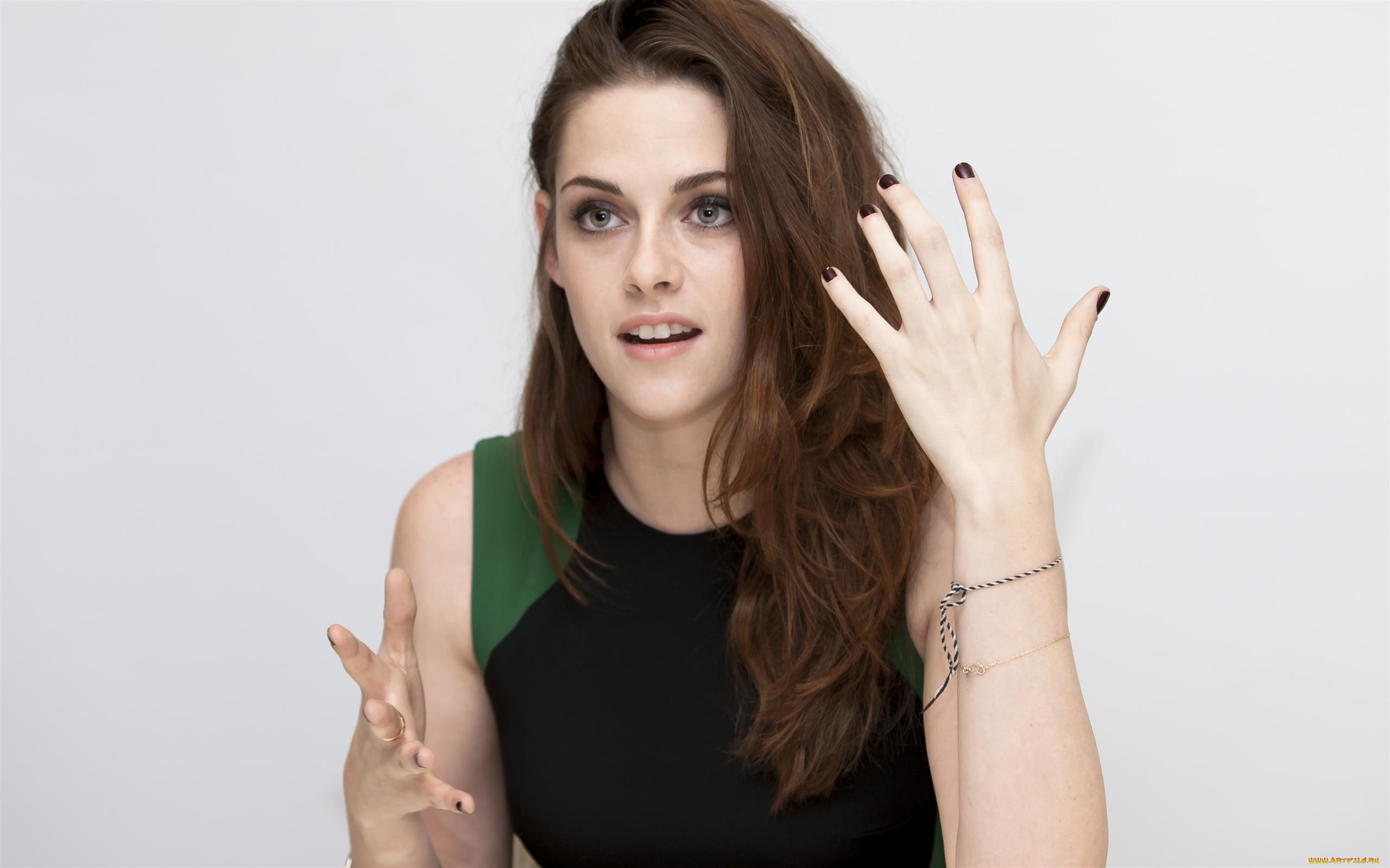 девушки, kristen, stewart, жест