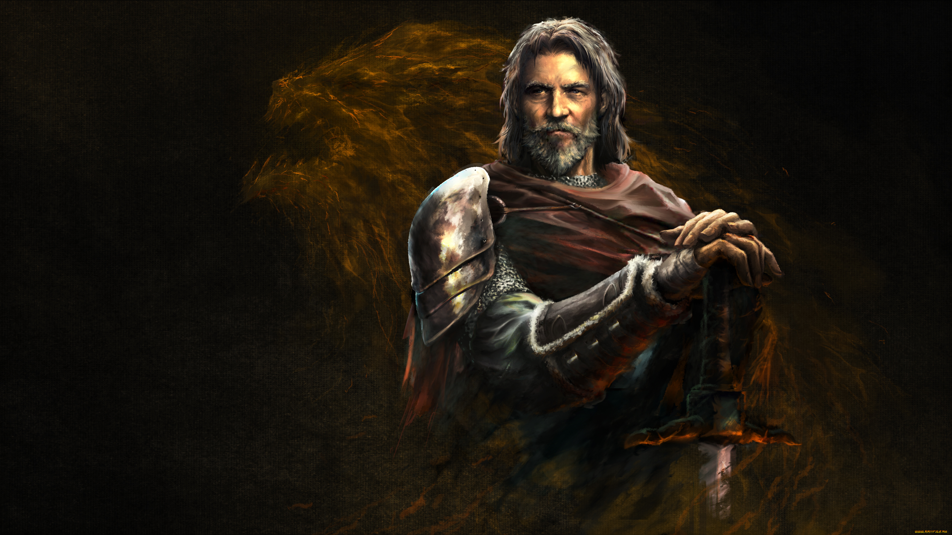 фэнтези, иные, миры, , иные, времена, мужчина, фон, взгляд, меч