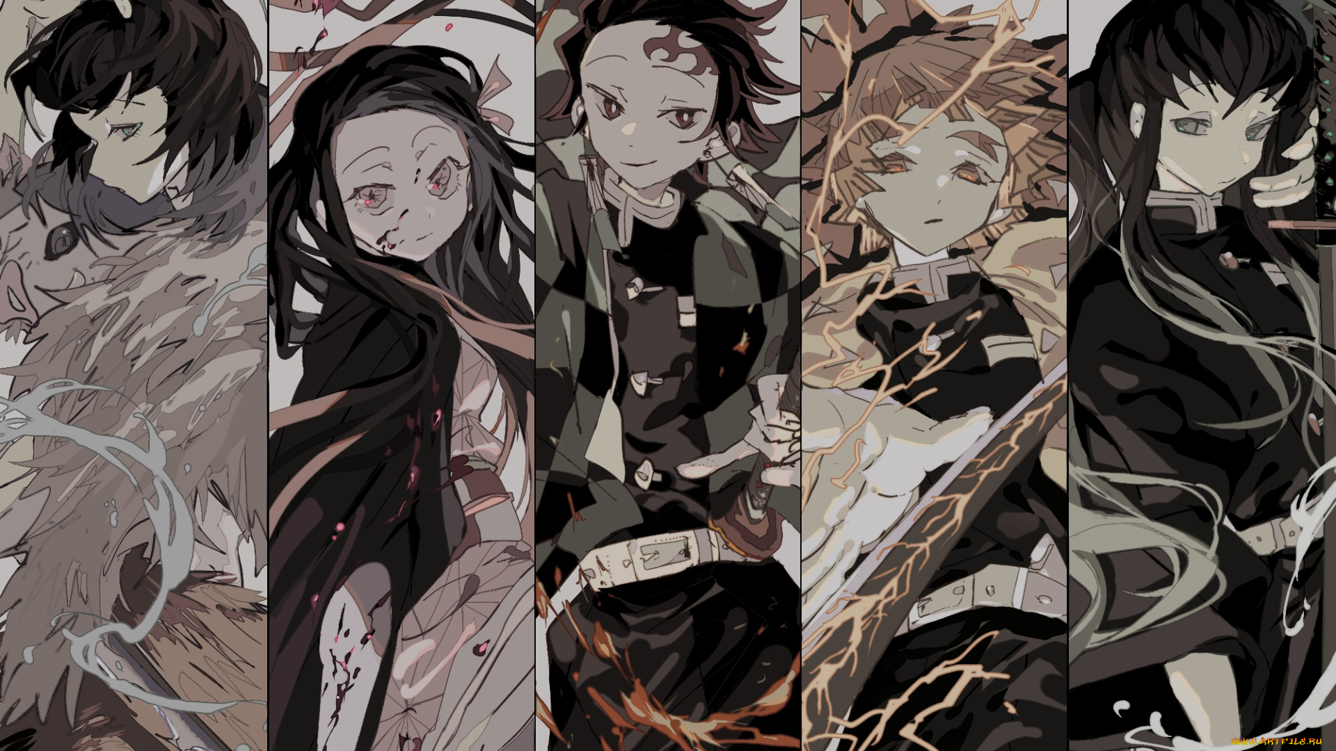аниме, demon, slayer, , kimetsu, no, yaiba, клинок, рассекающий, демонов