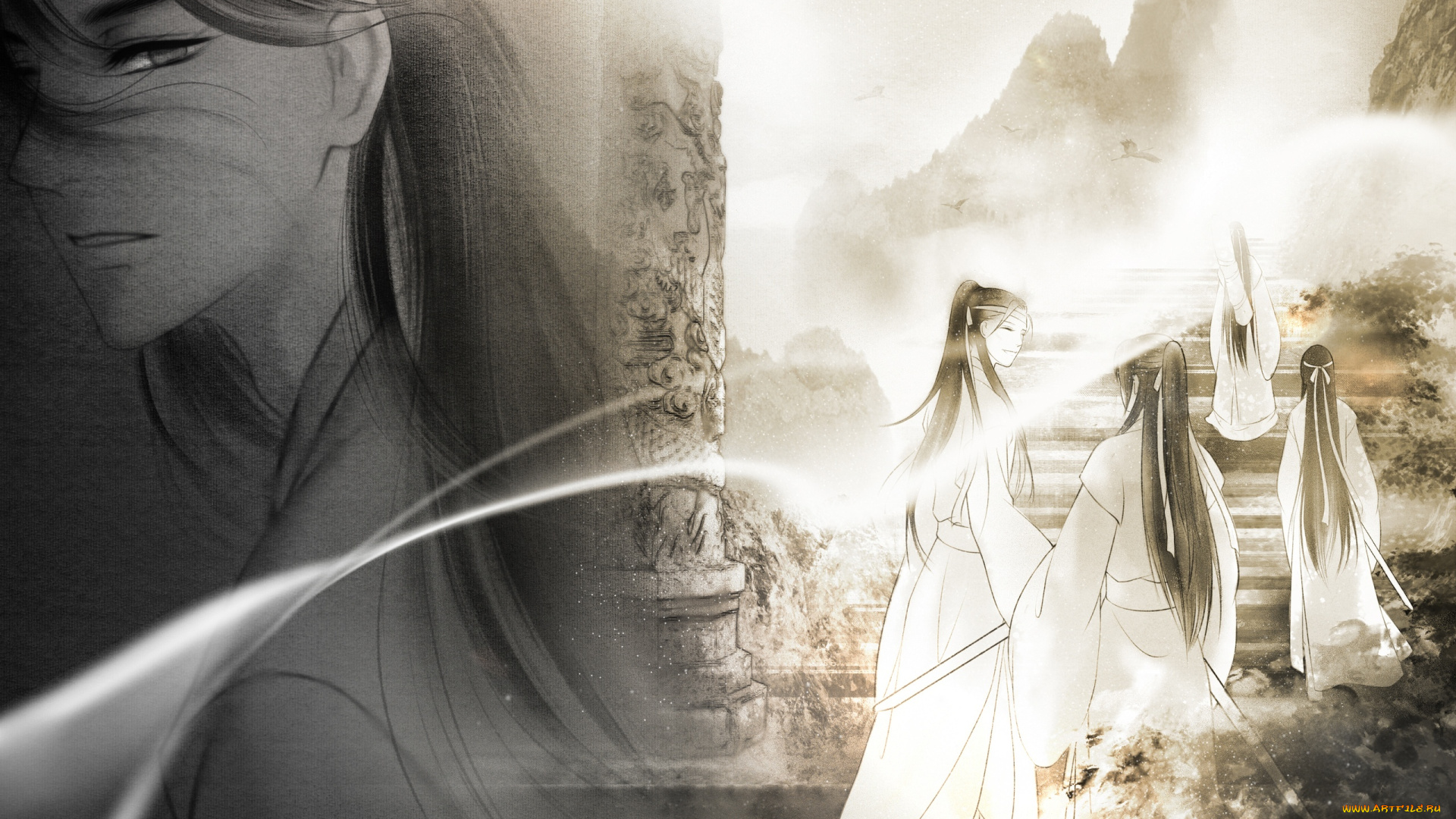 аниме, mo, dao, zu, shi, вэй, усянь, гусу, лань, адепты