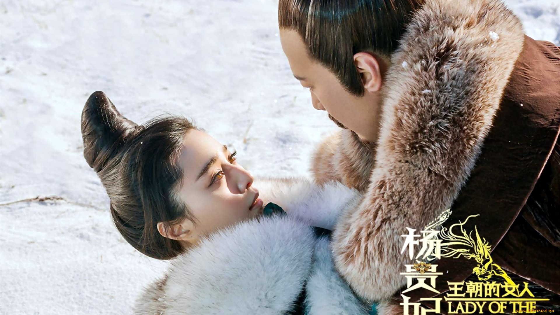 кино, фильмы, lady, of, the, dynasty, женщина, мужчина, шубы, снег